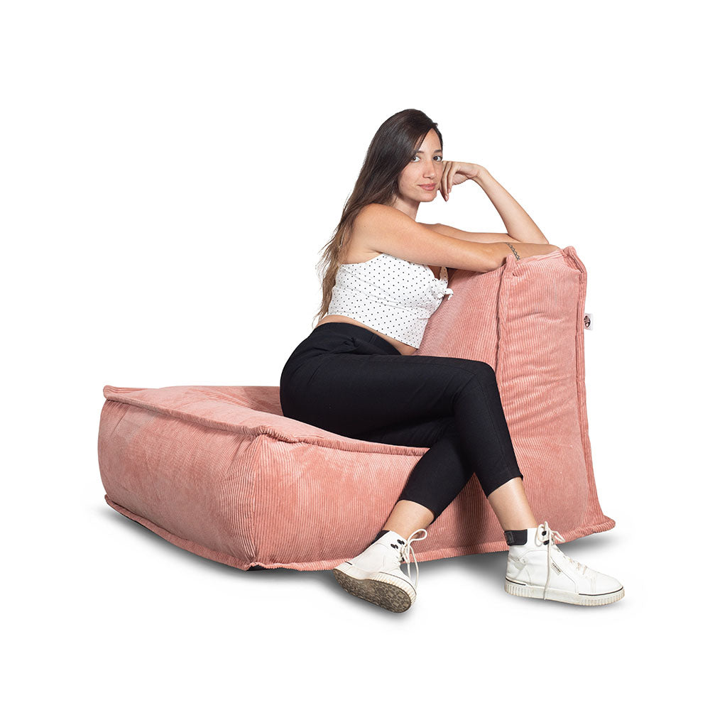 פוף כורסא מבד קורדרוי דגם זואי