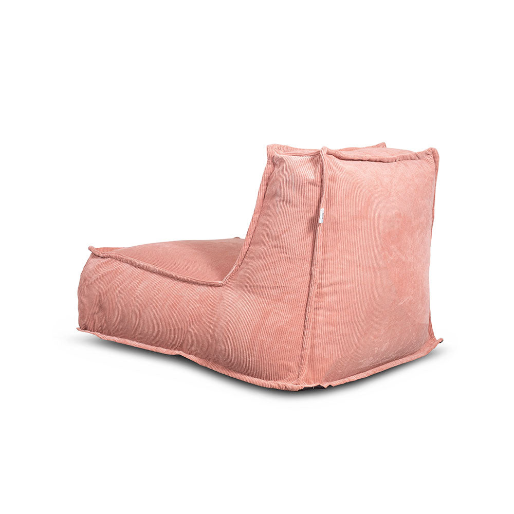 פוף כורסא מבד קורדרוי ורוד