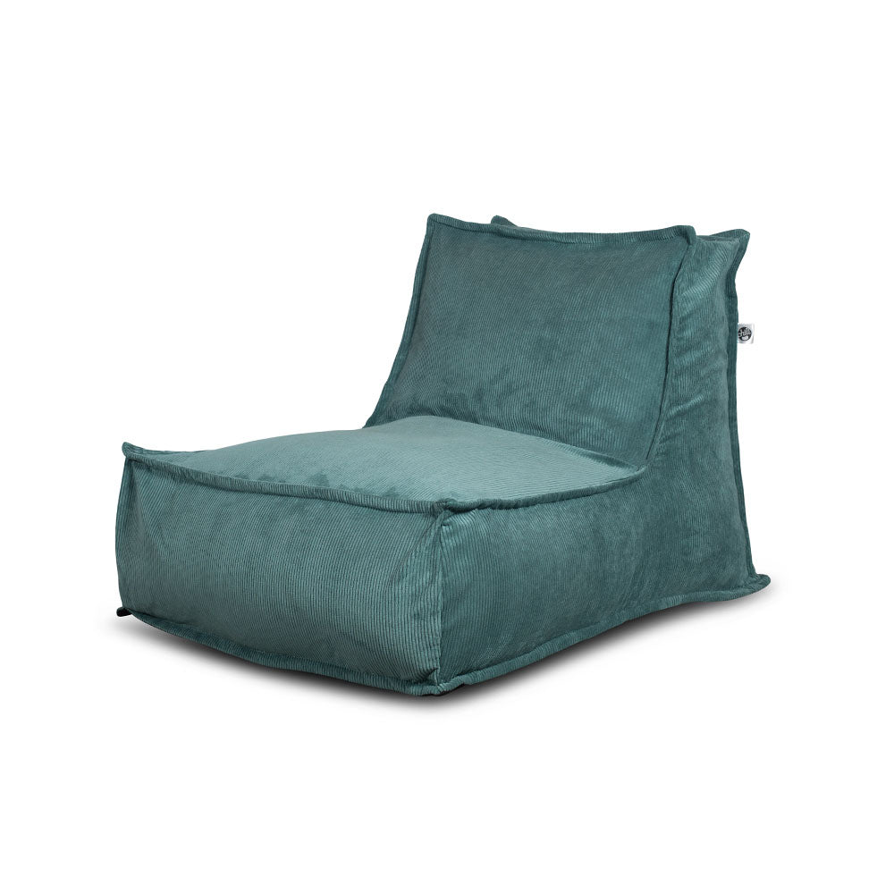 פוף כורסא מבד קורדרוי ירוק