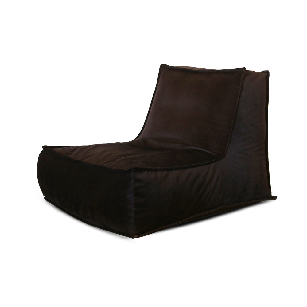 כורסת פוף מבד קטיפה