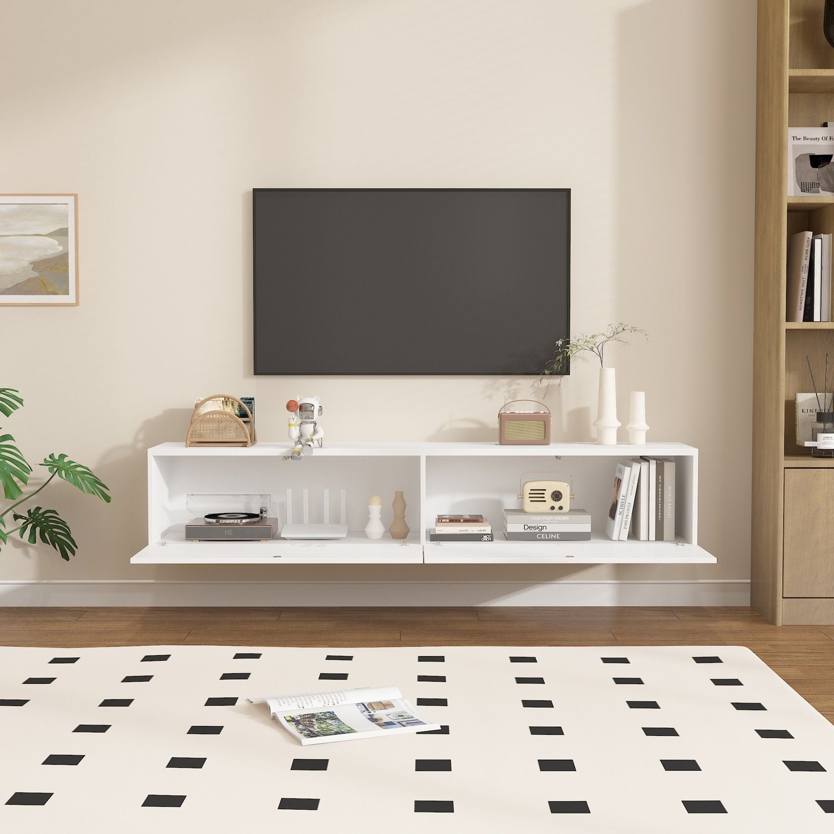מזנון צף תלוי על הקיר · דגם LIVO DUO