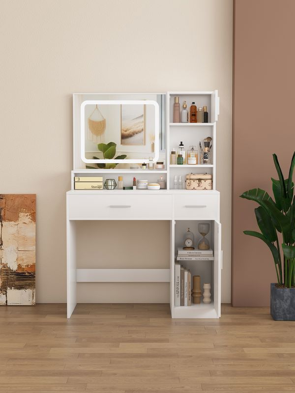 שידת איפור עם תאורת לד  · דגם GLOW