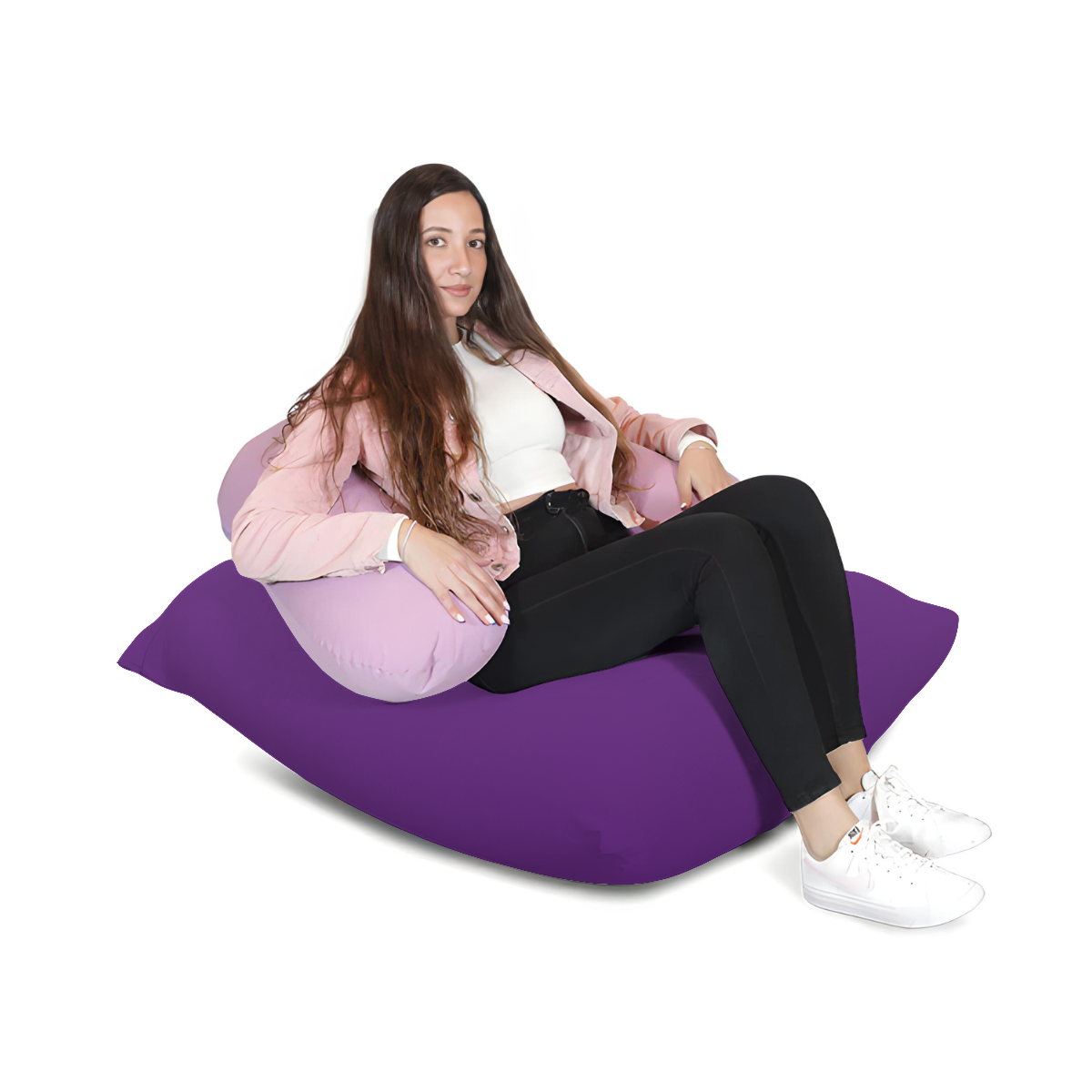 פוף מרובע וכרית הנקה לנשים אחרי לידה