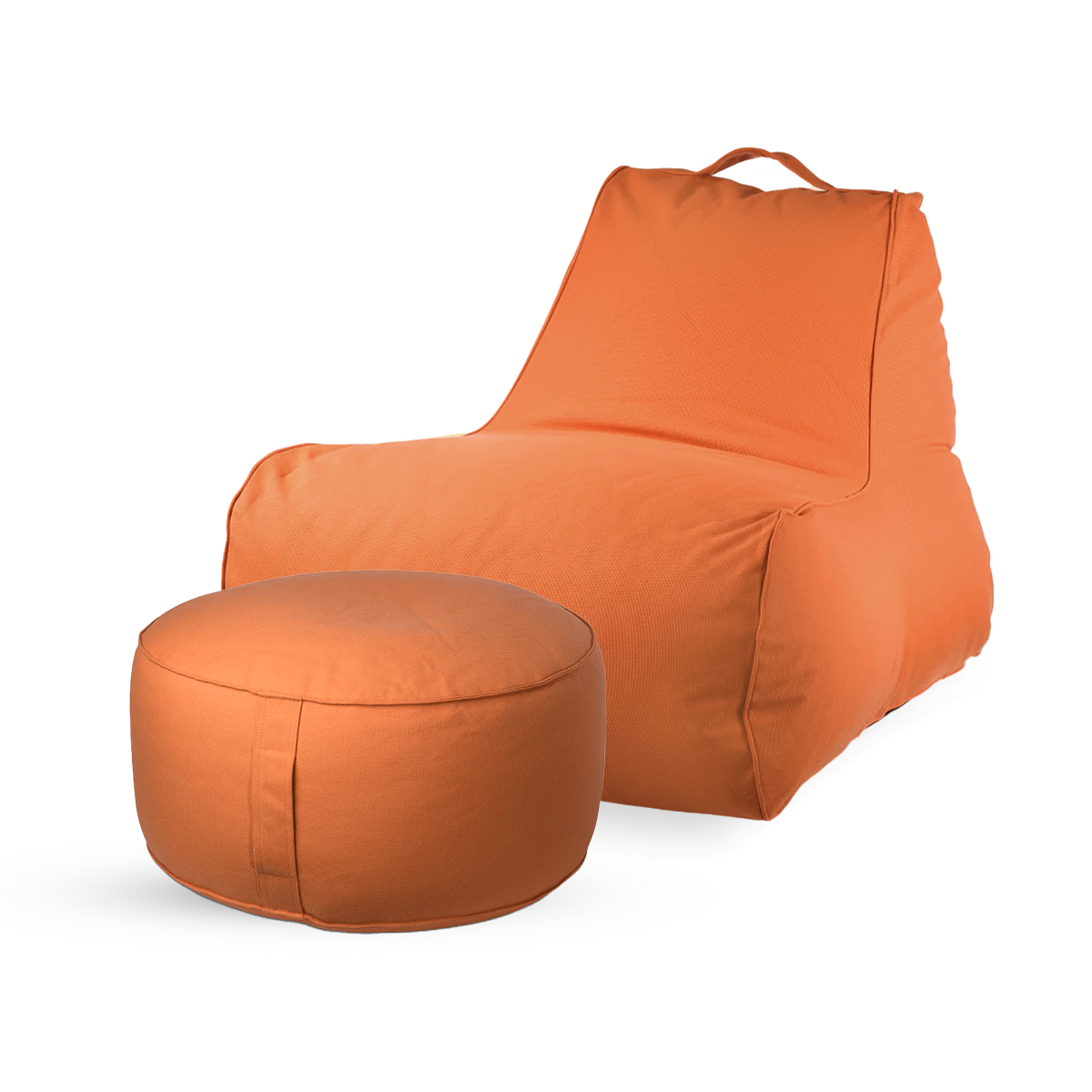 חבילת כורסא לימה והדום עגול מבד חוץ עמיד לשמש