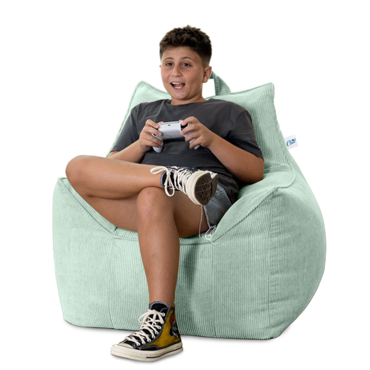 פוף כורסא לילדים מבד קורדרוי דגם ג'יימס