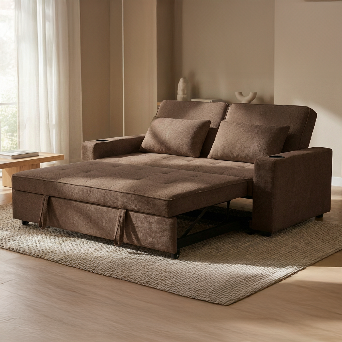 ספה נפתחת למיטה זוגית דגם נגה