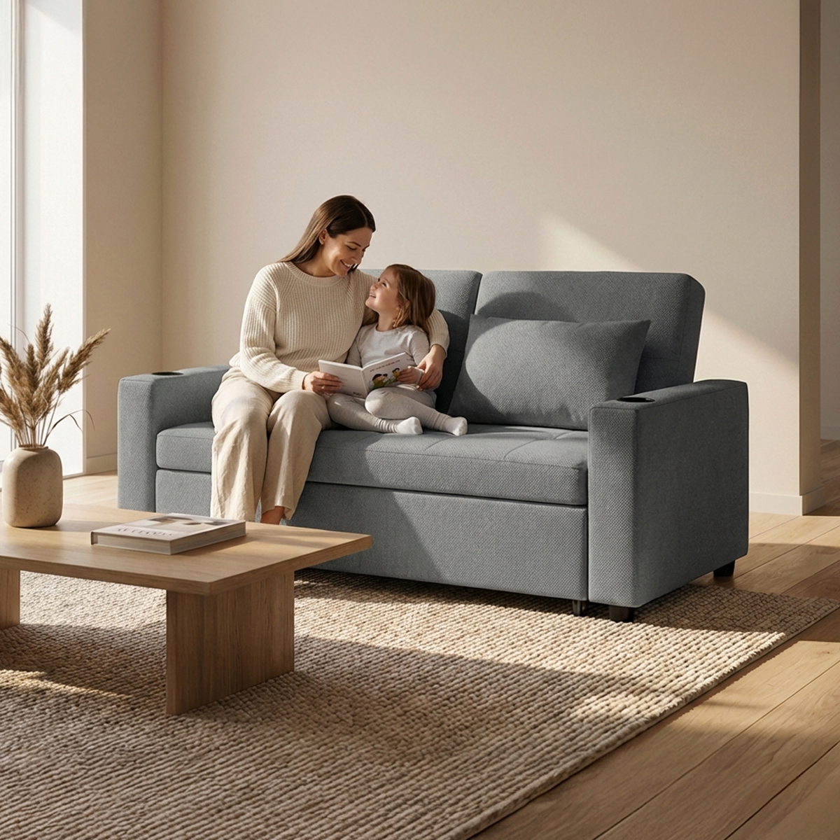 ספה נפתחת למיטה זוגית דגם נגה