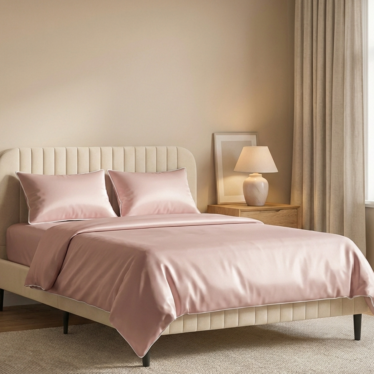 סט מצעי כותנה מצרית סאטן 500 פודרה