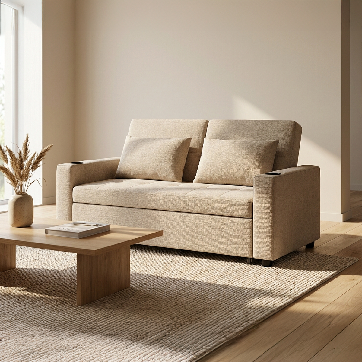 ספה נפתחת למיטה זוגית דגם נגה