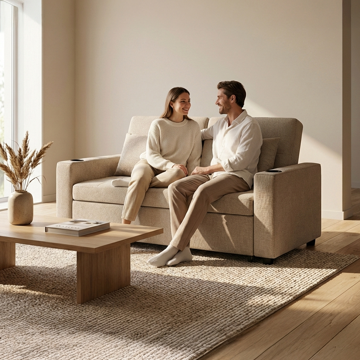 ספה נפתחת למיטה זוגית דגם נגה