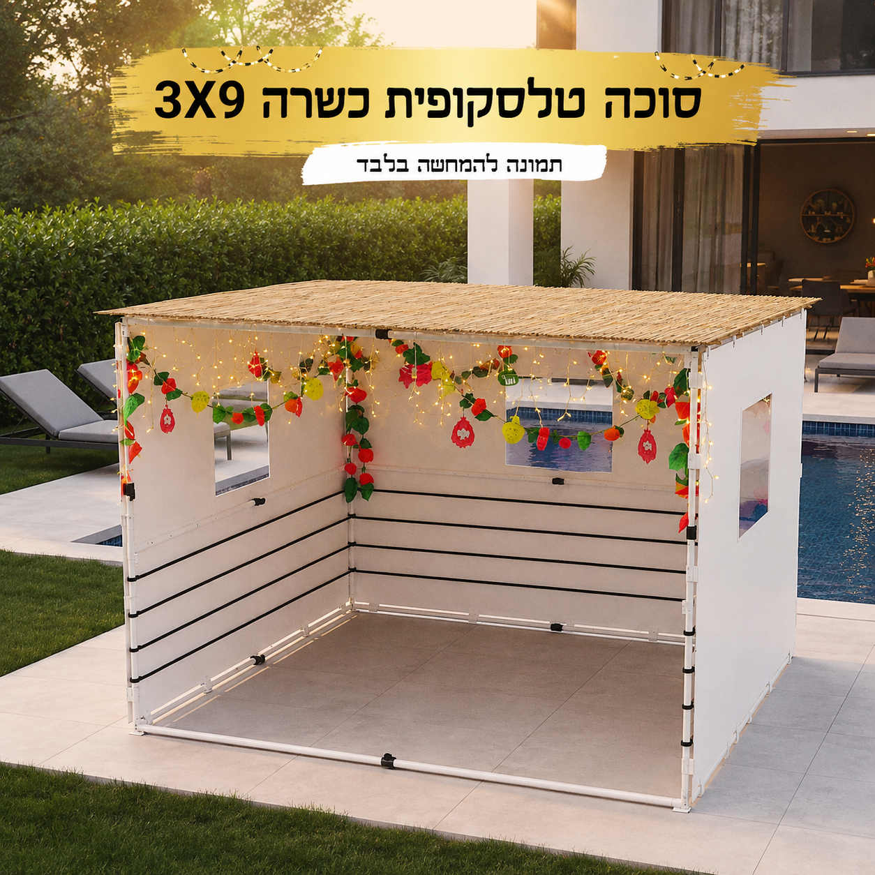 סוכה טלסקופית כשרה