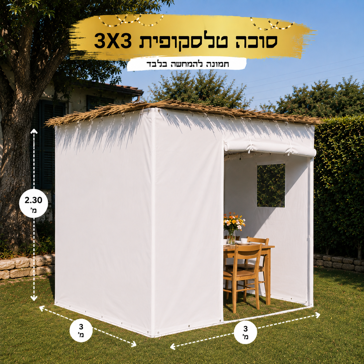 סוכה טלסקופית כשרה