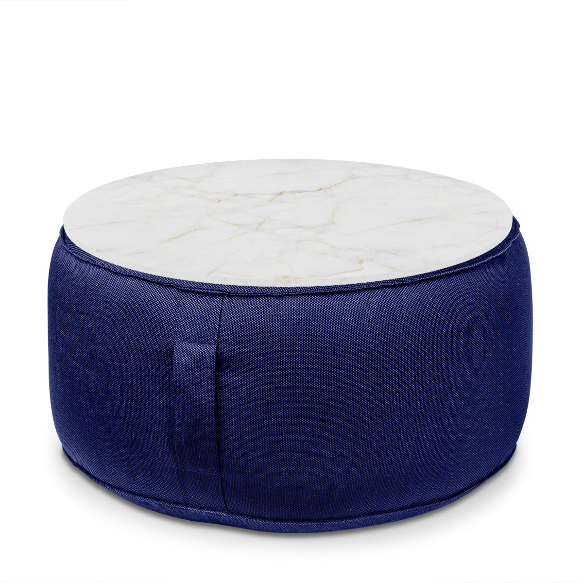 פוף הדום עגול Ø68 מבד חוץ עם מגש לבחירה