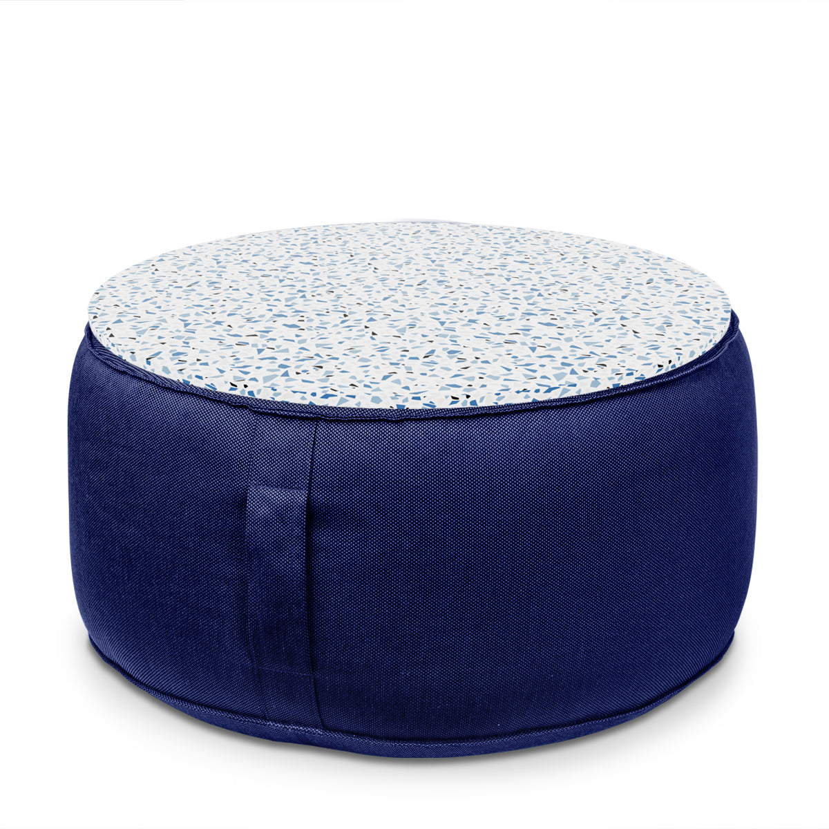 פוף הדום עגול Ø68 מבד חוץ עם מגש לבחירה