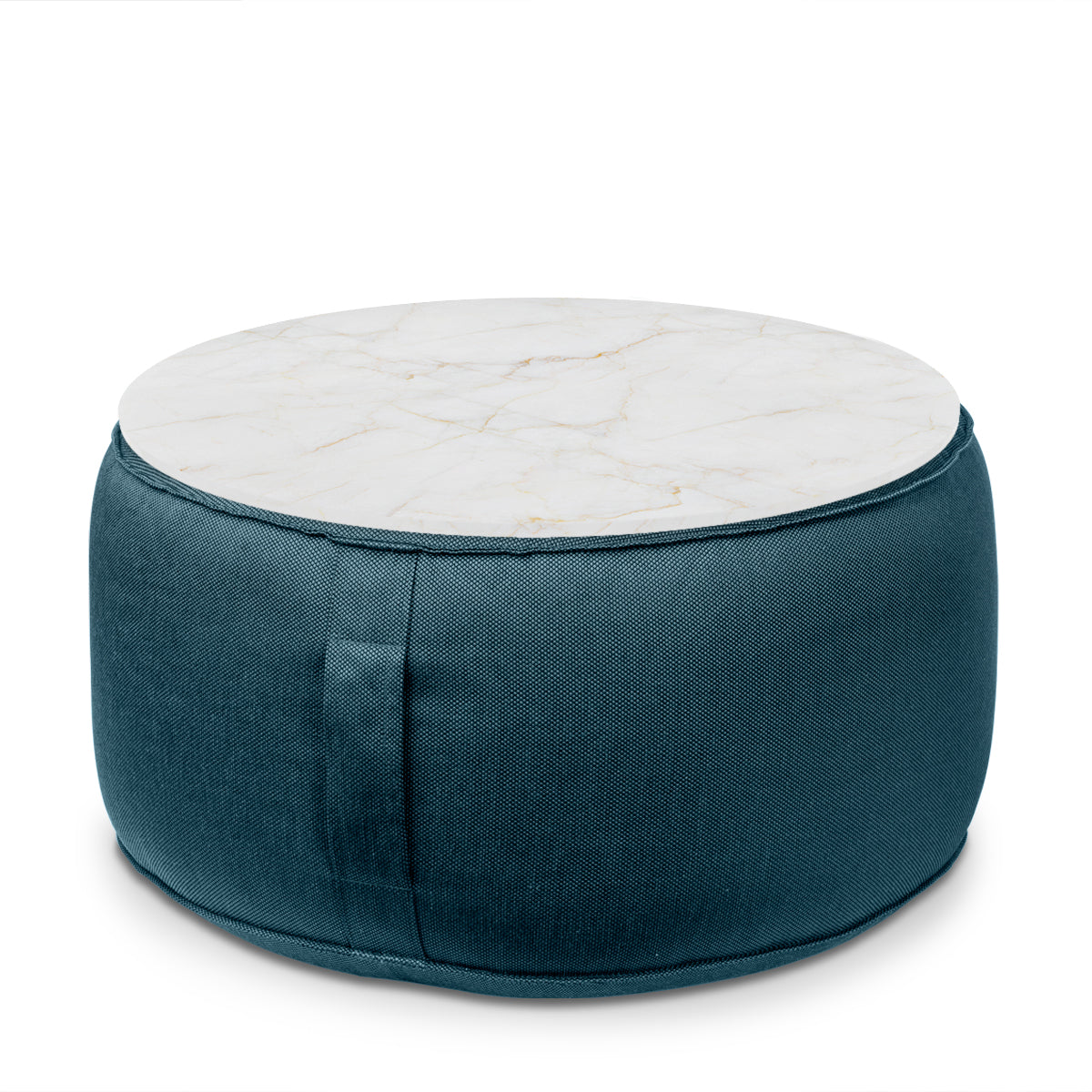 פוף הדום עגול Ø68 מבד חוץ עם מגש לבחירה